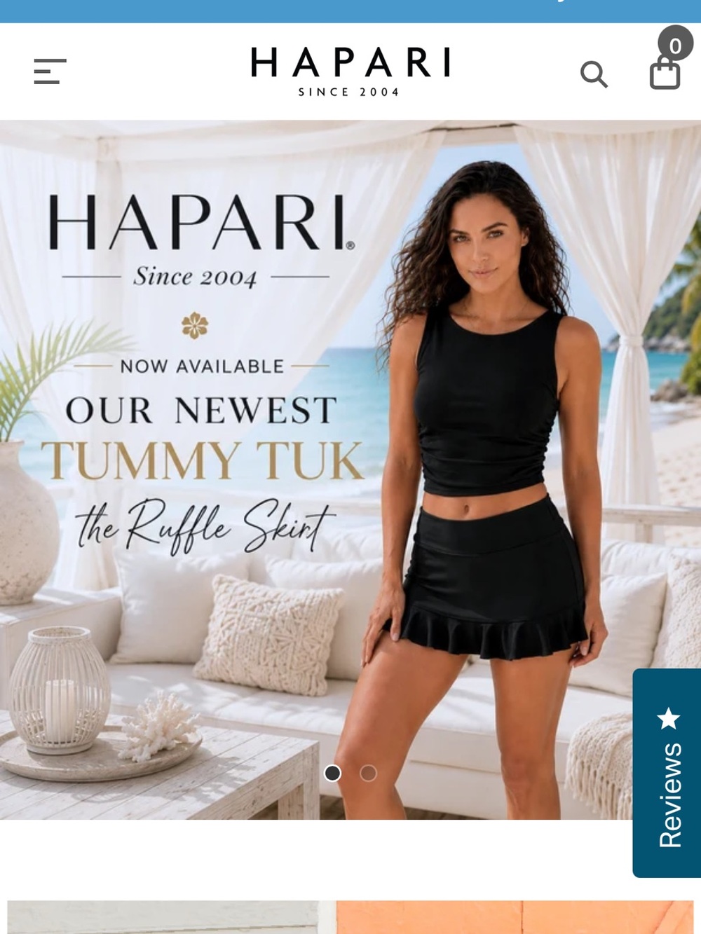 Hapari Black Swim skirt